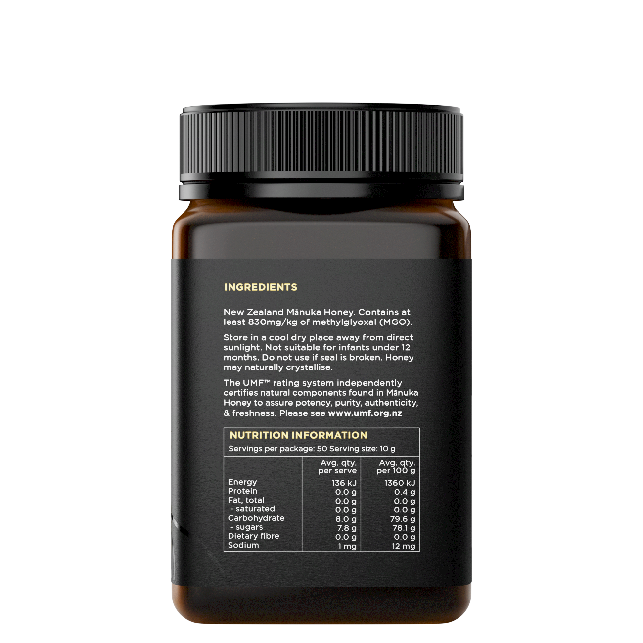 UMF 20+/MGO 830+ MANUKA HONEY