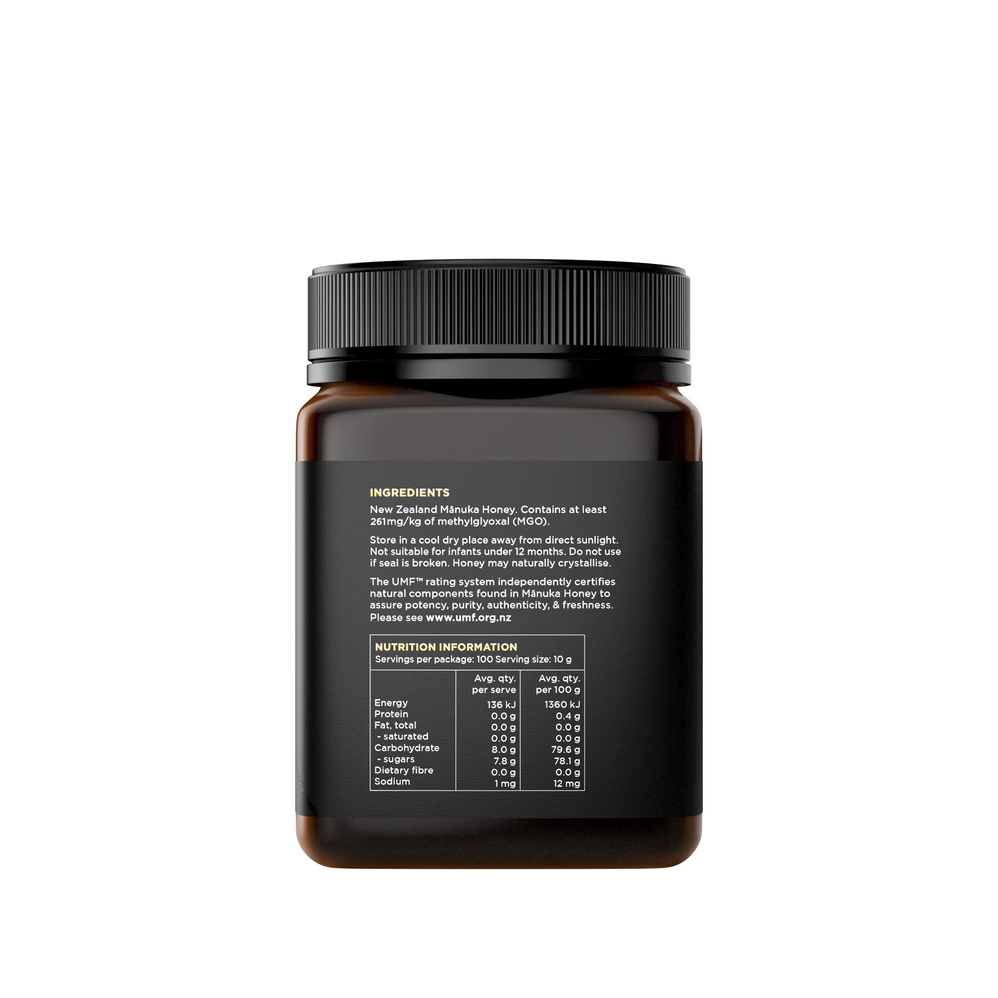 UMF 10+/MGO 261+ MANUKA HONEY