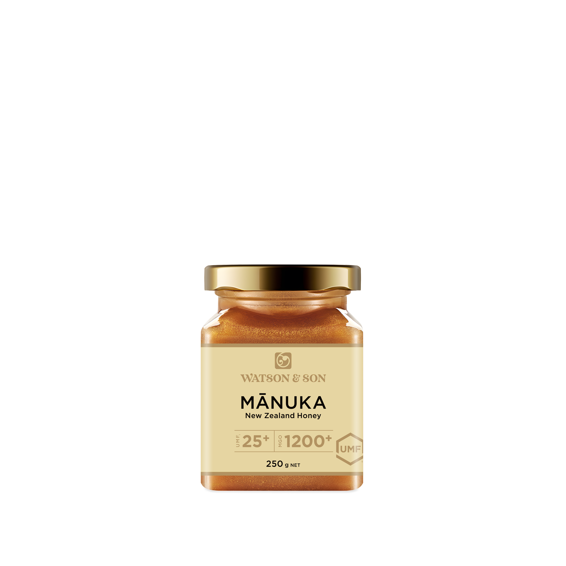 UMF 25+/MGO 1200+ MANUKA HONEY 250G GLASS