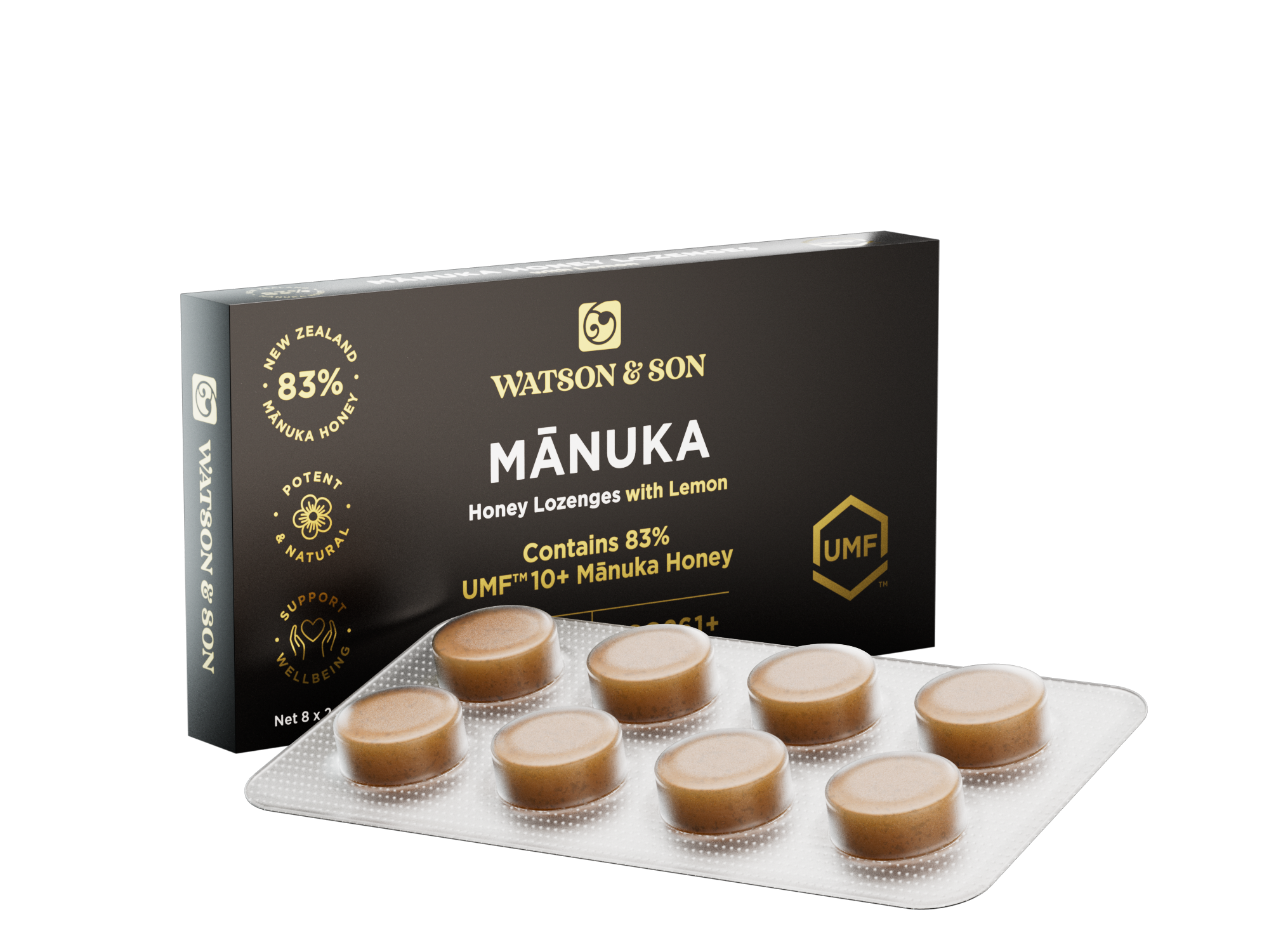 Watson & Son Manuka Honey & Lemon Lozenges