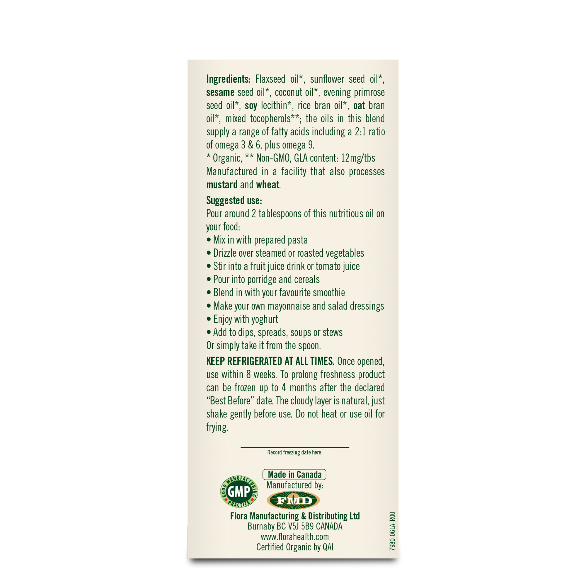 Udos' Oil Omega 3+6+9 Blend
