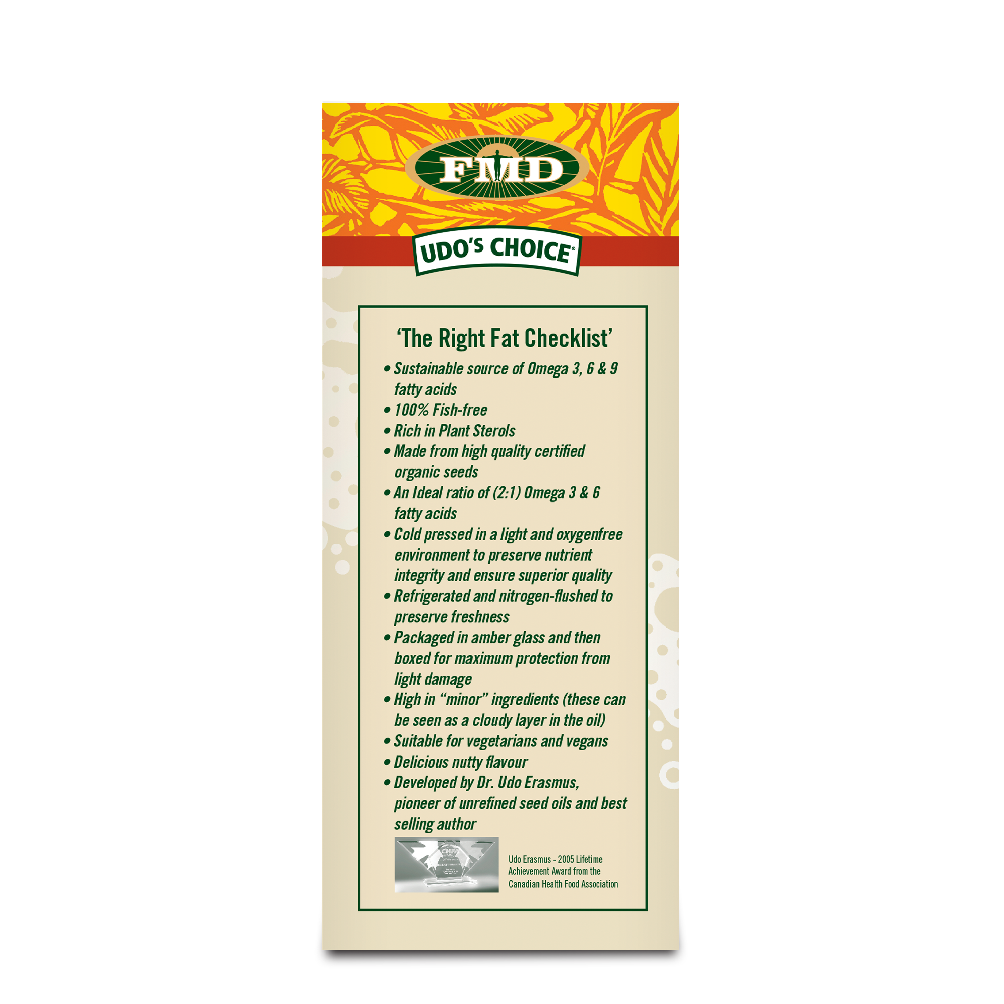 Udos' Oil Omega 3+6+9 Blend