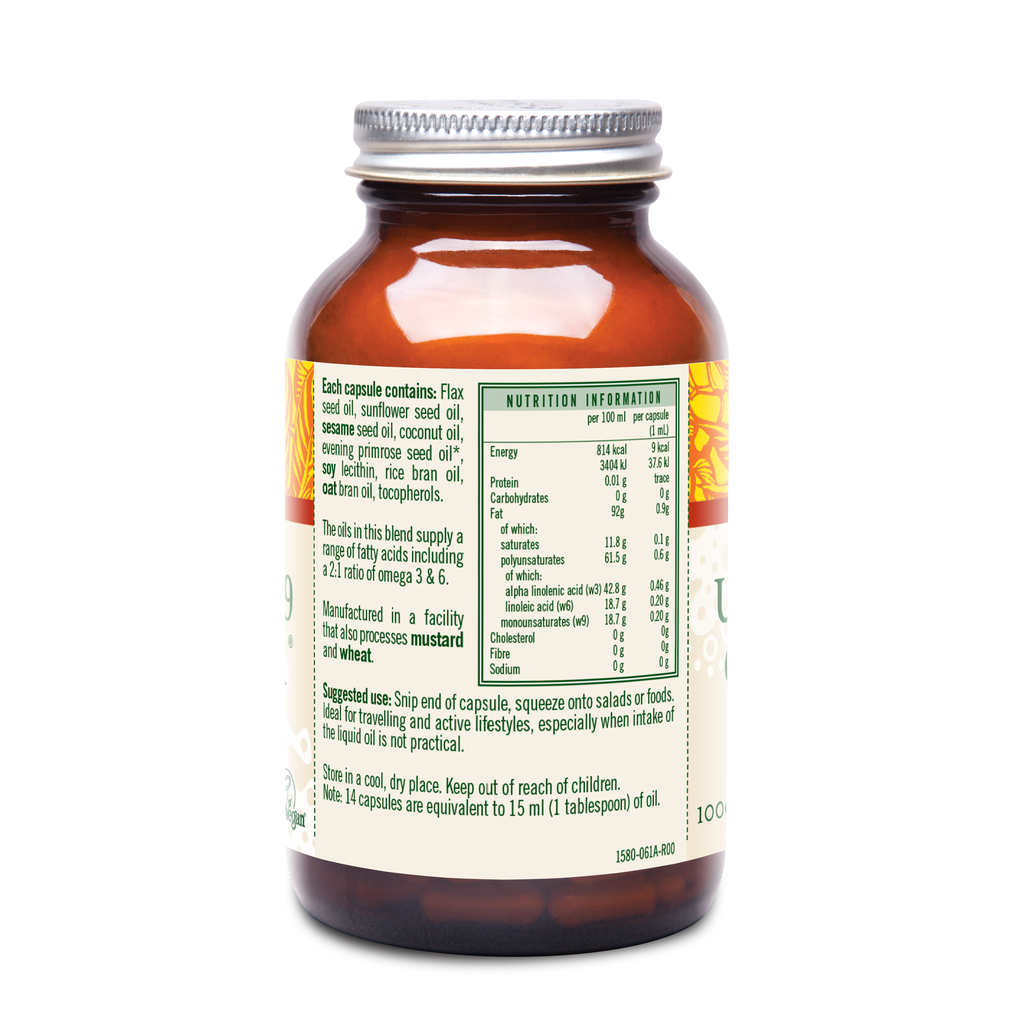 Udo's Oil Omega 3+6+9 Blend Capsules