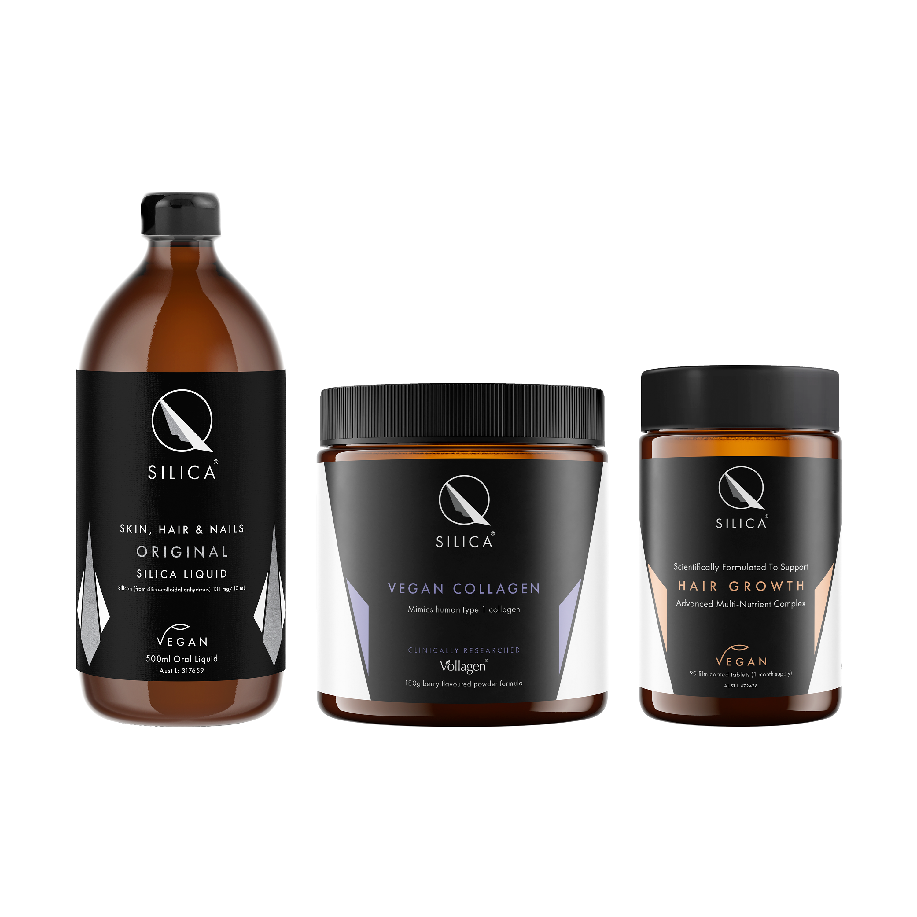 QSILICA INTENSE HAIR GROWTH BUNDLE - ORIGINAL LIQUID