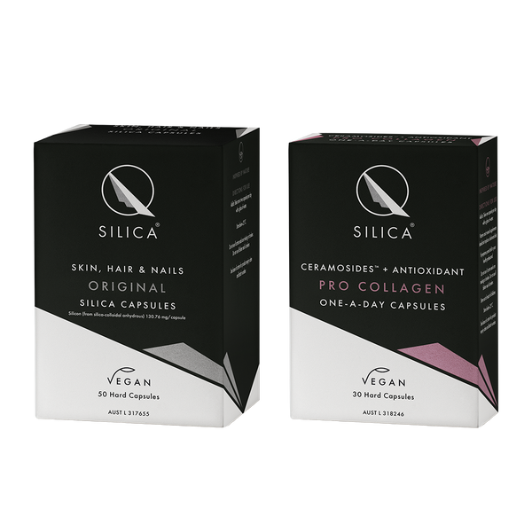 Qsilica Skin+Body Glow Bundle (1 month supply capsules)