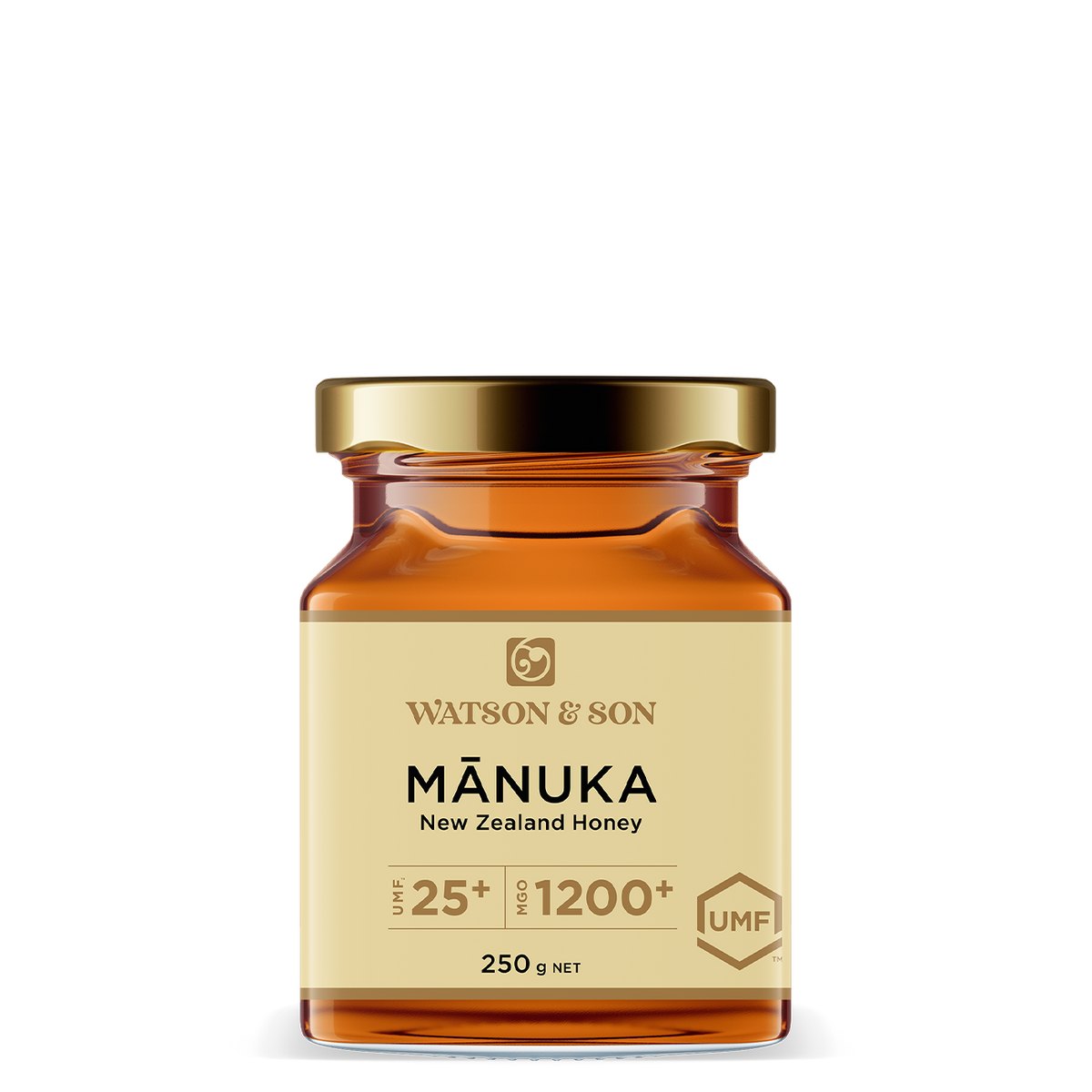 UMF 25+/MGO 1200+ MANUKA HONEY 250G GLASS