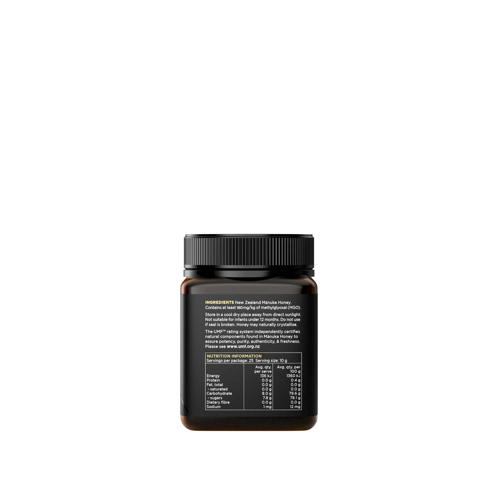 Watson & Son UMF 8+/MGO 180+ Manuka Honey